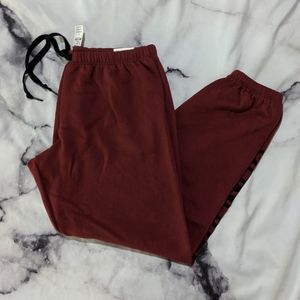NWT VS Pink burgundy sweatpants joggers